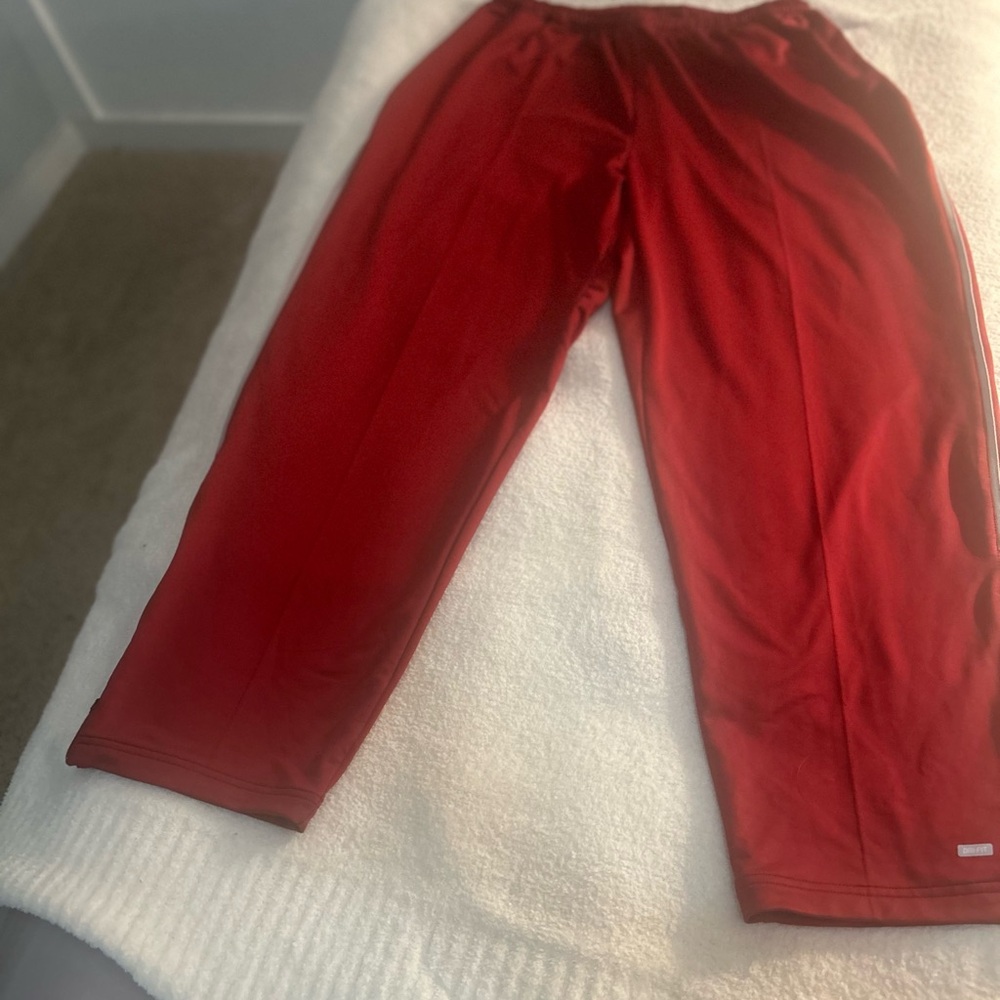 Nike Crimson and Gray DryFIT Track Pants 4X
